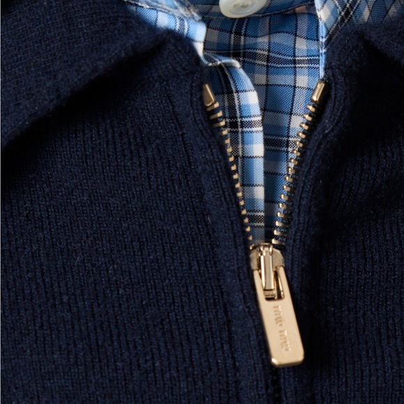 ❌SOLD❌Miu miu cardigan zipper navy - Picture 3 of 10